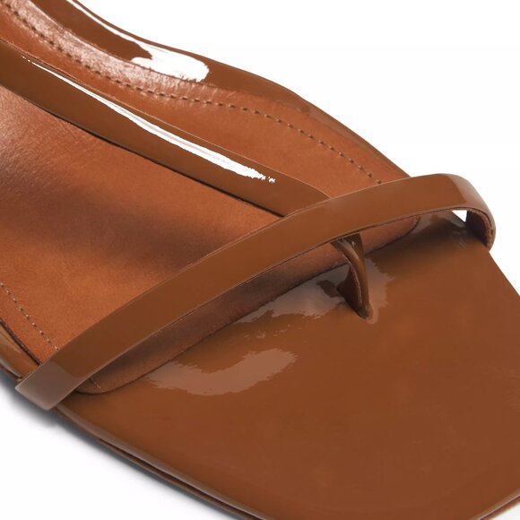 Shultz - Heloise Patent Leather Sandals - Color Miele - Picture 4 of 5